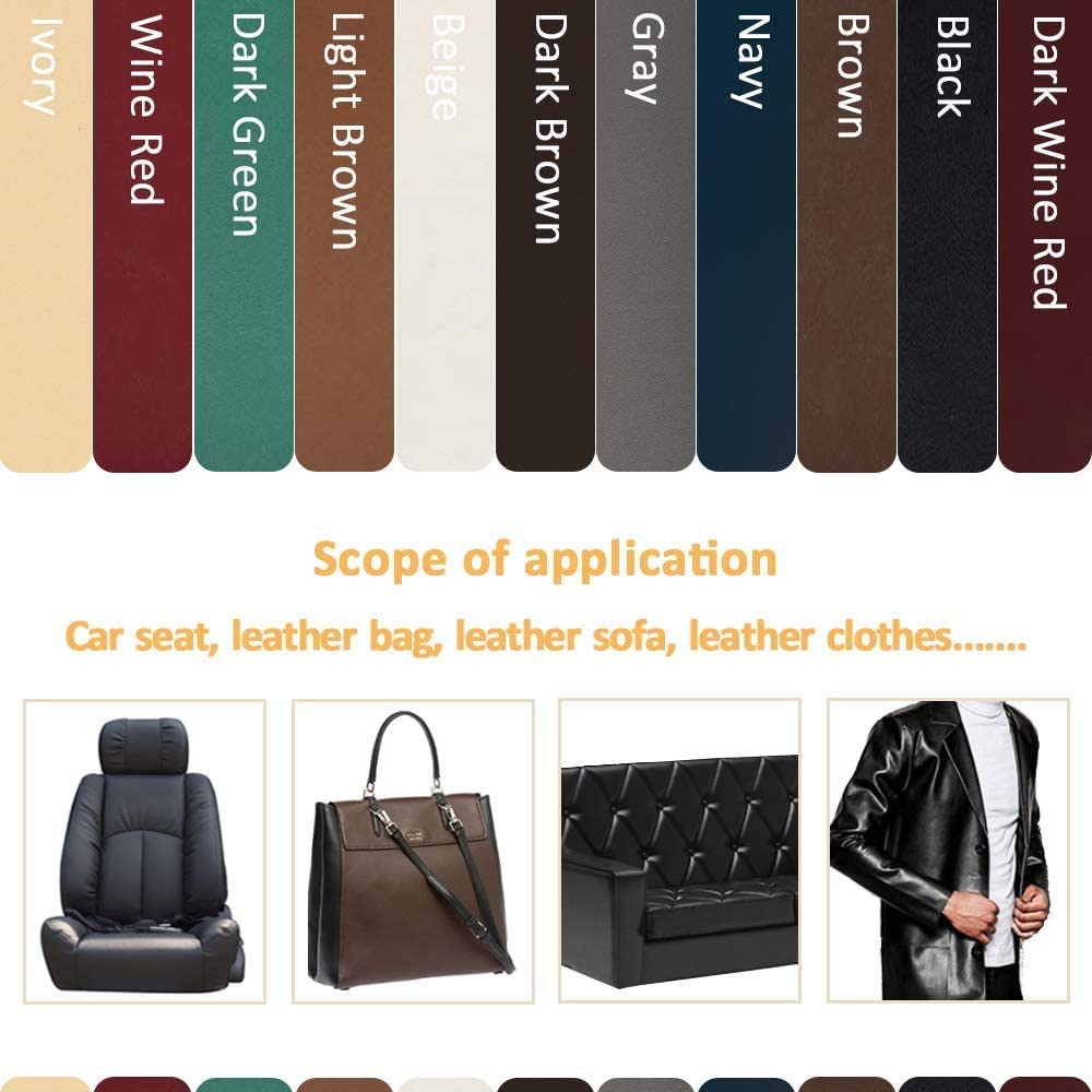 Leather Repair Patch Kit, Self-Adhesive Sticker for Leather and Vinyl  Repair, First Aid Kit for Furniture, Sofas, Couch, Car Seat, Belts,  Handbags, Jackets - 8 11inch(Dark Wine Red) 